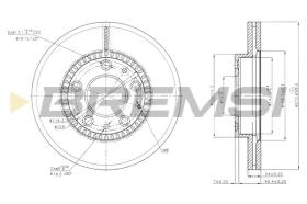 BREMSI CD7278V - DISCHI FRENO - BRAKE DISCS