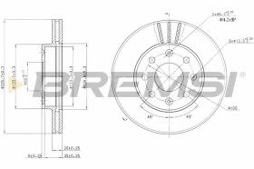 BREMSI CD7279V - DISCHI FRENO - BRAKE DISCS