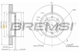 BREMSI CD7281V - DISCHI FRENO - BRAKE DISCS