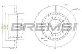 BREMSI CD7282V - DISCHI FRENO - BRAKE DISCS