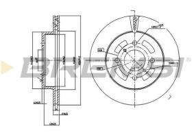 BREMSI CD7287V - DISCHI FRENO - BRAKE DISCS