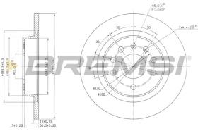BREMSI CD7288S - DISCHI FRENO - BRAKE DISCS