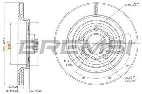 BREMSI CD7289V - DISCHI FRENO - BRAKE DISCS