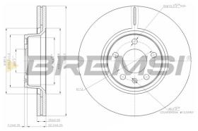 BREMSI CD7291V - DISCHI FRENO - BRAKE DISCS