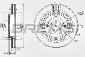 BREMSI CD7292V - DISCHI FRENO - BRAKE DISCS