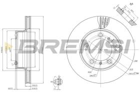 BREMSI CD7293V - DISCHI FRENO - BRAKE DISCS