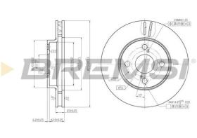 BREMSI CD7294V - DISCHI FRENO - BRAKE DISCS