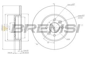 BREMSI CD7295S - DISCHI FRENO - BRAKE DISCS
