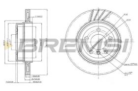 BREMSI CD7297V - DISCHI FRENO - BRAKE DISCS