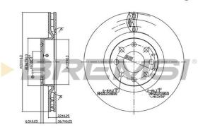 BREMSI CD7298V - DISCHI FRENO - BRAKE DISCS