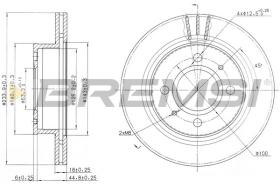 BREMSI CD7301V - DISCHI FRENO - BRAKE DISCS