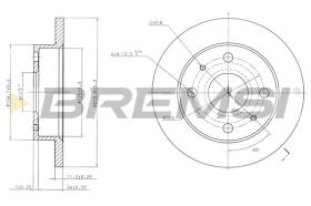 BREMSI CD7302S - DISCHI FRENO - BRAKE DISCS
