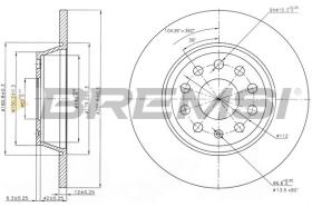 BREMSI CD7306S - DISCHI FRENO - BRAKE DISCS