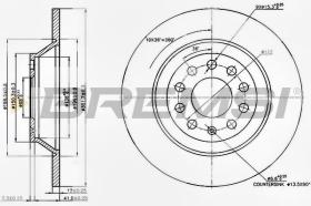 BREMSI CD7307S - DISCHI FRENO - BRAKE DISCS