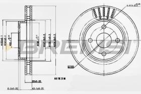 BREMSI CD7309V - DISCHI FRENO - BRAKE DISCS