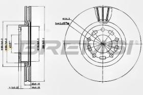 BREMSI CD7312V - DISCHI FRENO - BRAKE DISCS