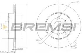 BREMSI CD7313S - DISCHI FRENO - BRAKE DISCS