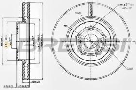 BREMSI CD7315V - DISCHI FRENO - BRAKE DISCS