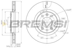 BREMSI CD7326V - DISCHI FRENO - BRAKE DISCS