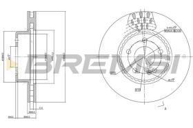 BREMSI CD7331V - DISCHI FRENO - BRAKE DISCS