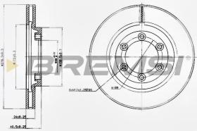 BREMSI CD7346V - DISCHI FRENO - BRAKE DISCS