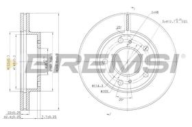 BREMSI CD7356V - DISCHI FRENO - BRAKE DISCS