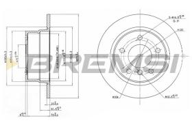 BREMSI CD7361S - DISCHI FRENO - BRAKE DISCS