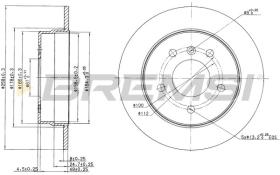 BREMSI CD7362S - DISCHI FRENO - BRAKE DISCS