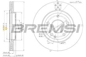 BREMSI CD7363V - DISCHI FRENO - BRAKE DISCS