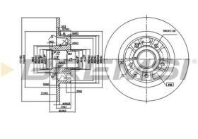 BREMSI CD7364S - DISCHI FRENO - BRAKE DISCS