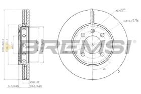 BREMSI CD7365V - DISCHI FRENO - BRAKE DISCS