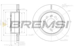 BREMSI CD7366V - DISCHI FRENO - BRAKE DISCS