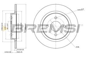 BREMSI CD7367S - DISCHI FRENO - BRAKE DISCS