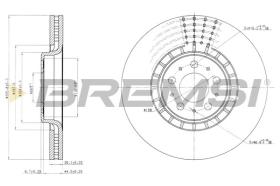BREMSI CD7371V - DISCHI FRENO - BRAKE DISCS