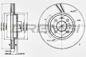 BREMSI CD7374V - DISCHI FRENO - BRAKE DISCS
