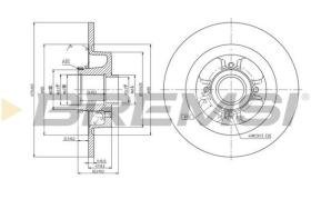 BREMSI CD7381S - DISCHI FRENO - BRAKE DISCS