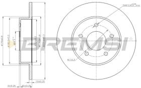 BREMSI CD7383S - DISCHI FRENO - BRAKE DISCS
