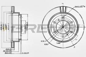 BREMSI CD7385V - DISCHI FRENO - BRAKE DISCS