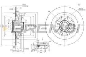 BREMSI CD7386S - DISCHI FRENO - BRAKE DISCS