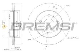 BREMSI CD7387S - DISCHI FRENO - BRAKE DISCS