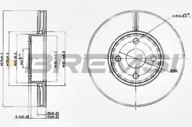 BREMSI CD7388V - DISCHI FRENO - BRAKE DISCS