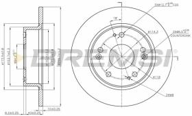 BREMSI CD7390S - DISCHI FRENO - BRAKE DISCS