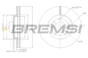BREMSI CD7393V - DISCHI FRENO - BRAKE DISCS
