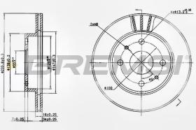 BREMSI CD7394V - DISCHI FRENO - BRAKE DISCS