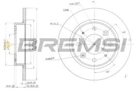 BREMSI CD7395S - DISCHI FRENO - BRAKE DISCS