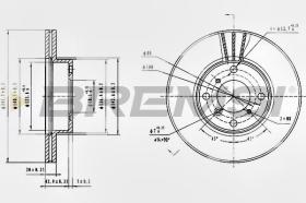 BREMSI CD7396V - DISCHI FRENO - BRAKE DISCS