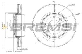BREMSI CD7397V - DISCHI FRENO - BRAKE DISCS