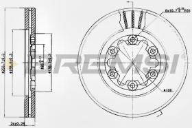 BREMSI CD7398V - DISCHI FRENO - BRAKE DISCS
