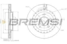 BREMSI CD7399V - DISCHI FRENO - BRAKE DISCS