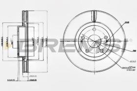 BREMSI CD7401V - DISCHI FRENO - BRAKE DISCS